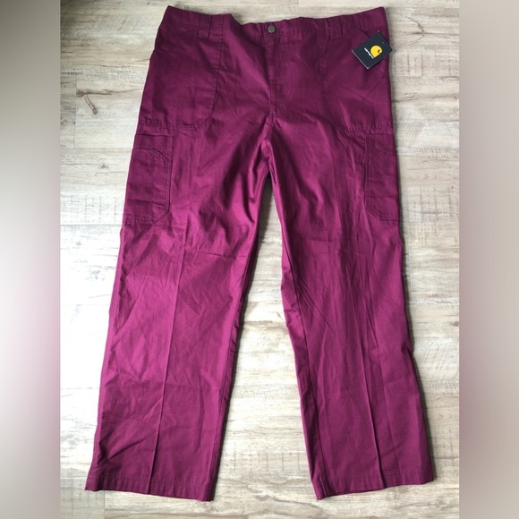 Carhartt Other - NWT Carhartt medical ripstop scrubs in color wine mens sz regular 2XL casual